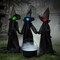 Halloween Decorations, 6 FT Lighted Halloween Witch with Stakes for Outdoor Garden Yard Lawn Haunted House Decor